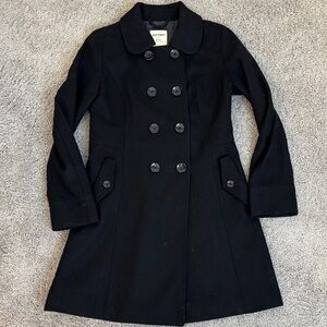 Old Navy Women's Elegant Black Peacoat